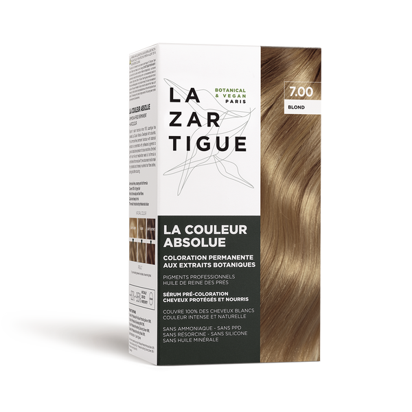 La Couleur Absolue 7.0 blond (Trwała koloryzacja na bazie ekstraktów z roślin, bez amoniaku, rezorcyny, PPD.)